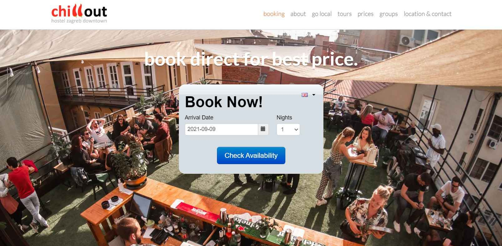 Chillout Hostel Zagreb網站 Chillout Hostel Zagreb網站